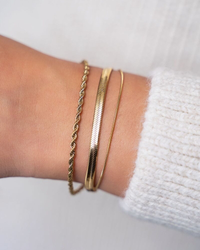 My Jewellery ARMBAND DRIEDUBBEL GOUD