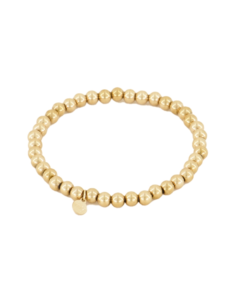 STRETCH ARMBAND MET KRALEN GOUD