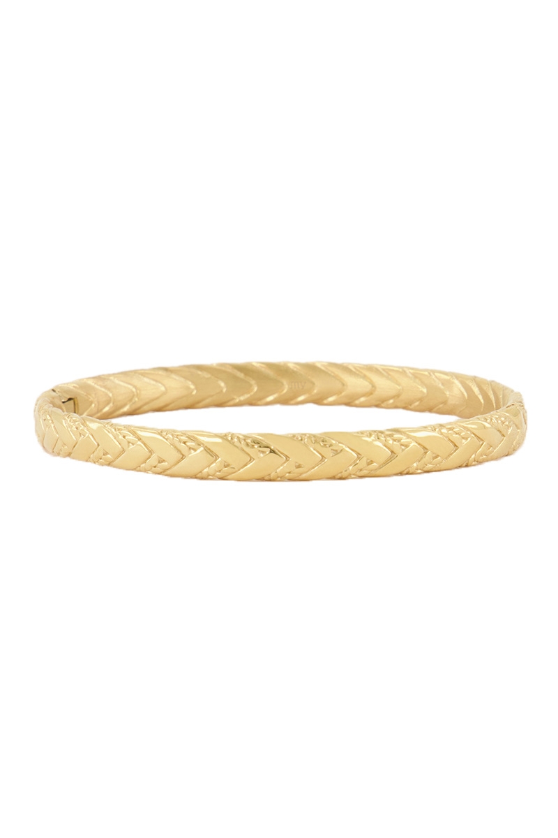 GEVLOCHTEN BANGLE GOUD