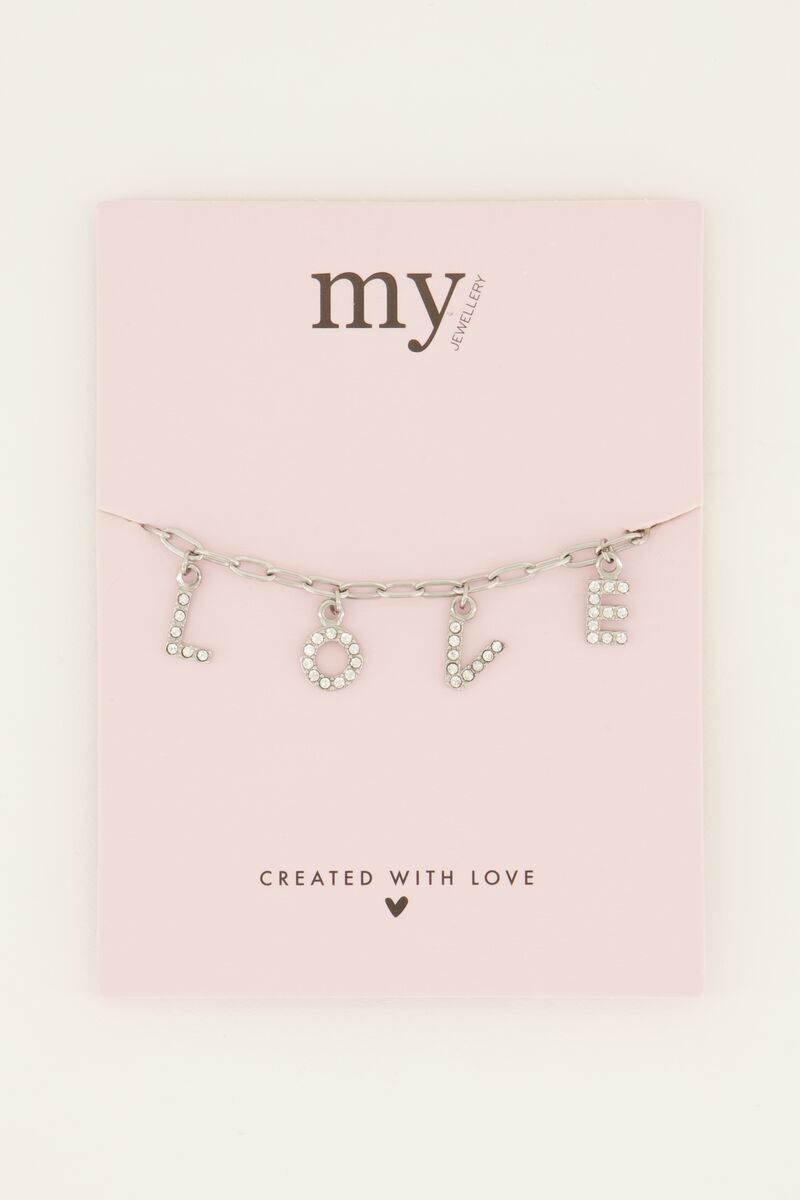 LOVE ARMBAND ZILVER