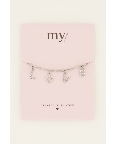 My Jewellery LOVE ARMBAND ZILVER