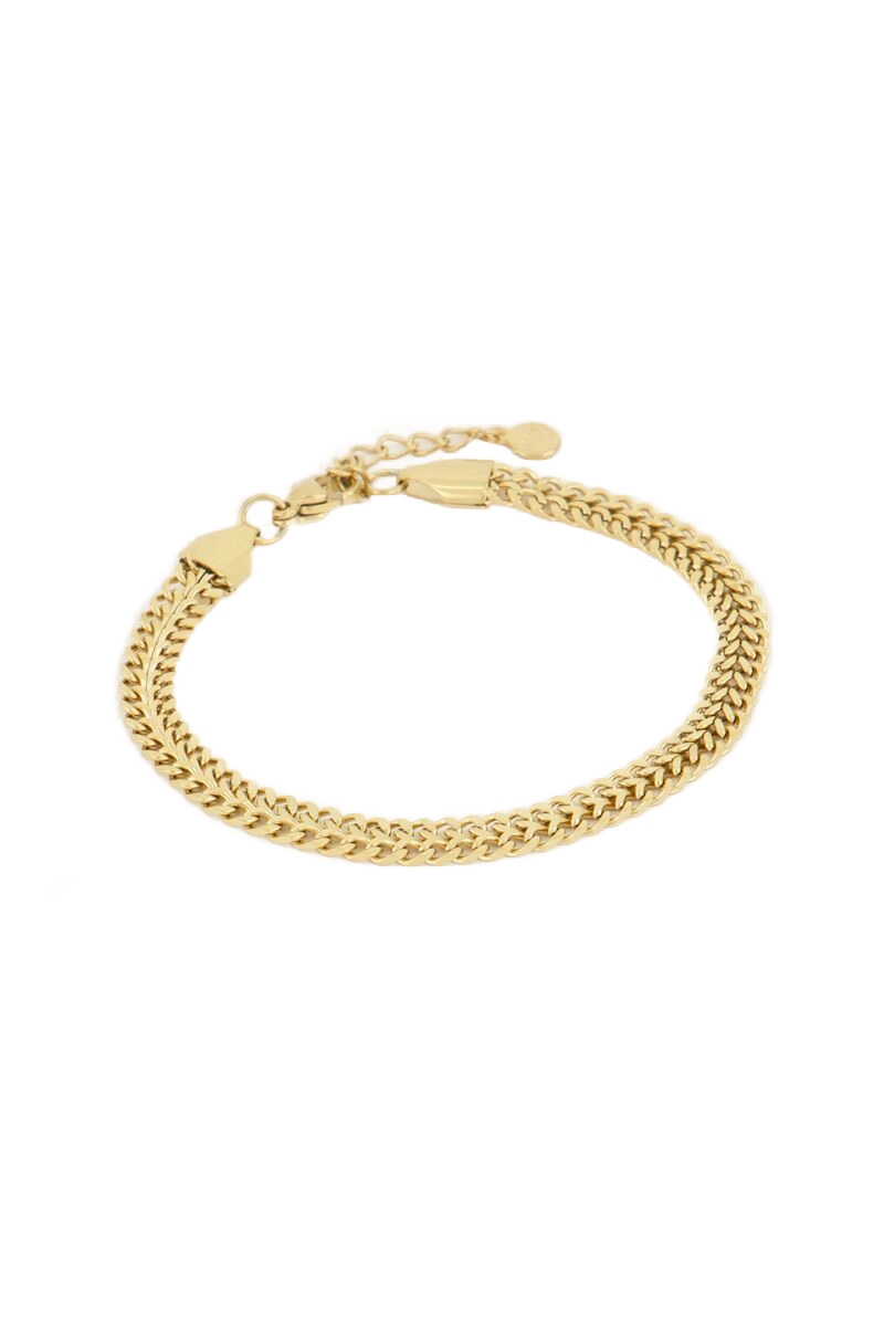 ARMBAND MET SCHAKELS GOUD