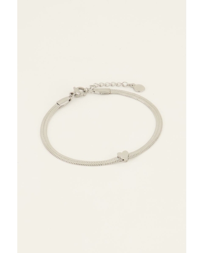 My Jewellery ARMBAND PLATTE SCHAKEL HART | MY JEWELLERY