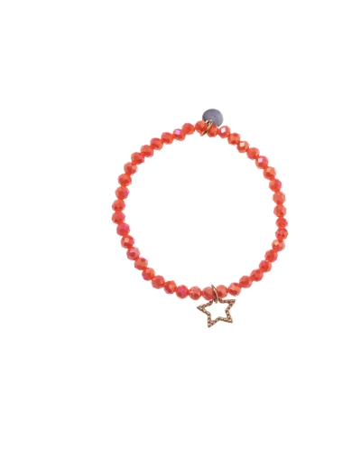 Day & Eve BEDELARMBAND MET STER KORAAL B2950-24