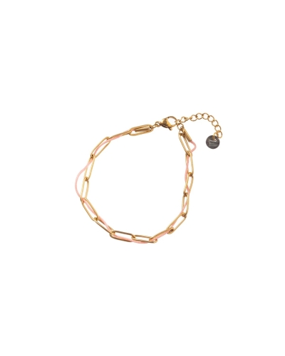 Day & Eve SCHAKELARMBAND MET KORAAL TOUWTJE B3214-3