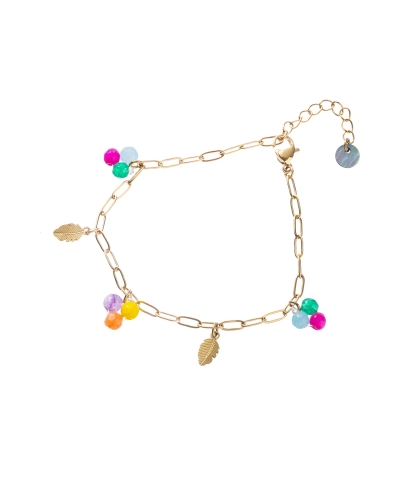 BEDELARMBAND VEERTJE RAINBOW