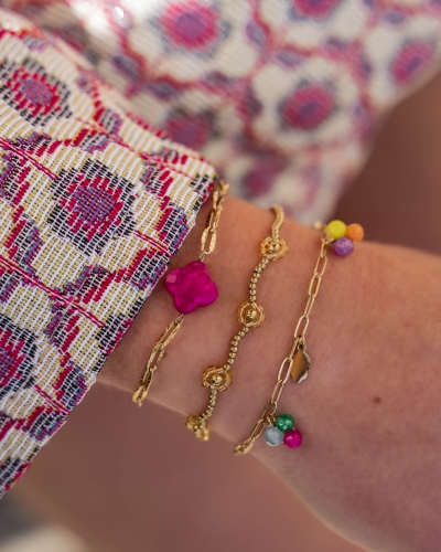 BEDELARMBAND VEERTJE RAINBOW