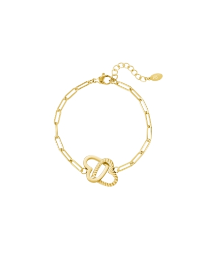 Gossip SCHAKELARMBAND MET HART GOUD