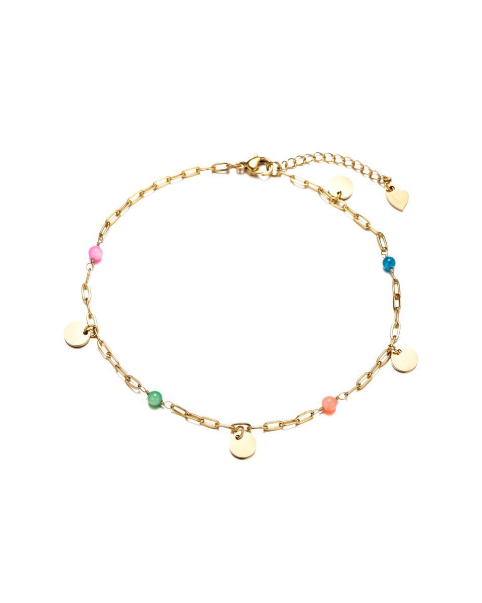 ARMBAND MULTI KRALEN EN MUNTJE