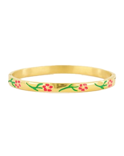 BANGLE FLOWERS RED