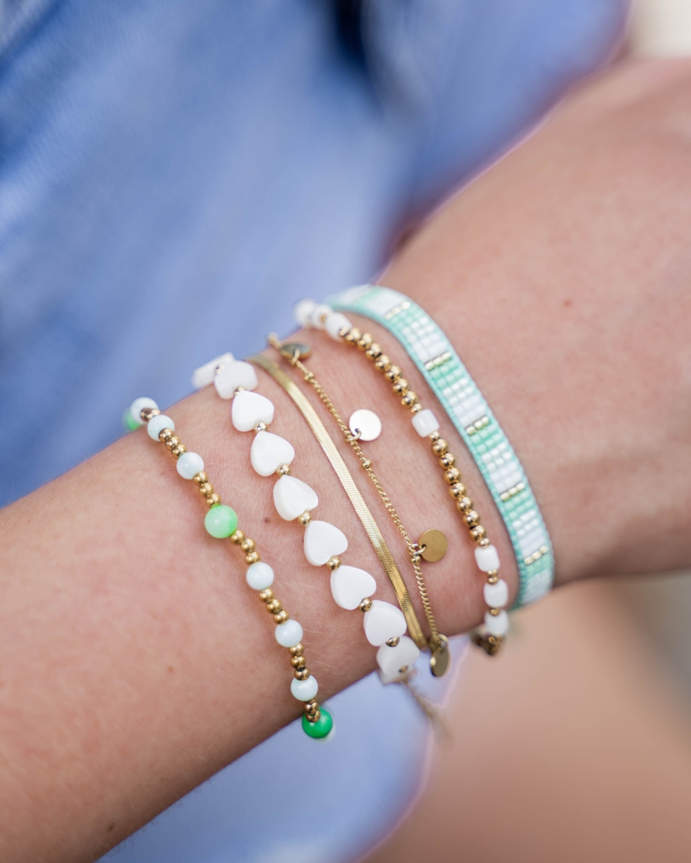 ARMBAND RHODE WIT 