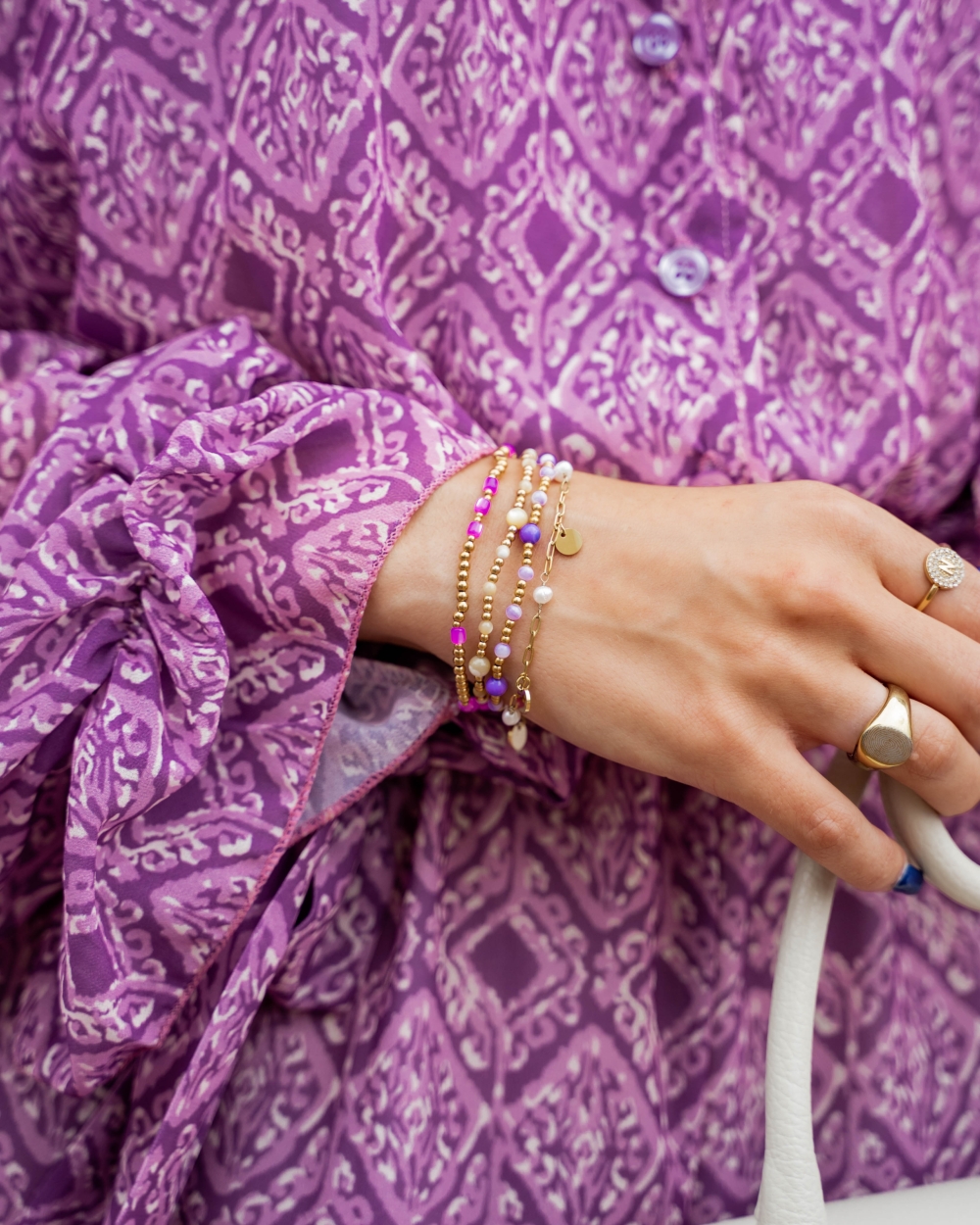 ARMBAND ROOS PAARS