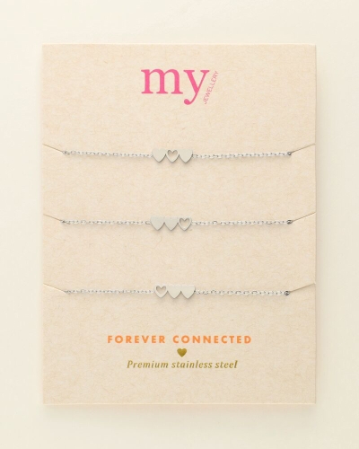 My Jewellery Bracelet set 3 hearts MJ09022