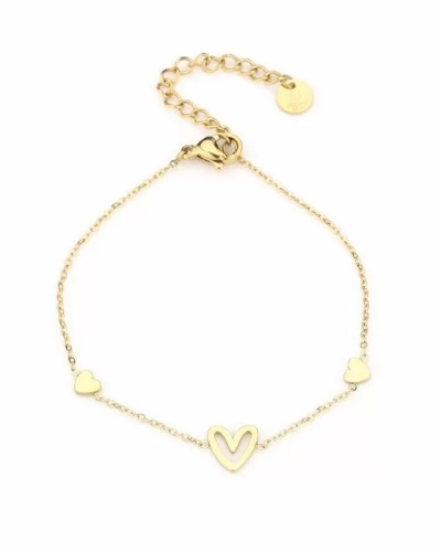 Gossip JE13372 ARMBAND DRIE HARTJES
