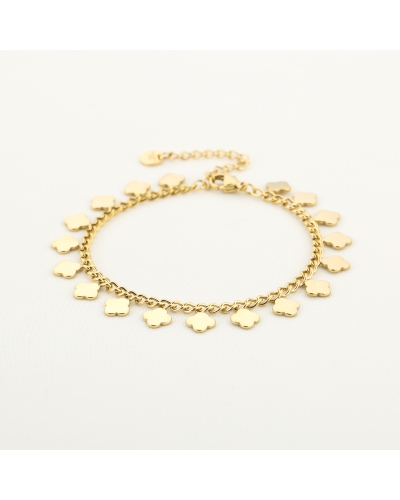 KLAVERTJES ARMBAND GOUD