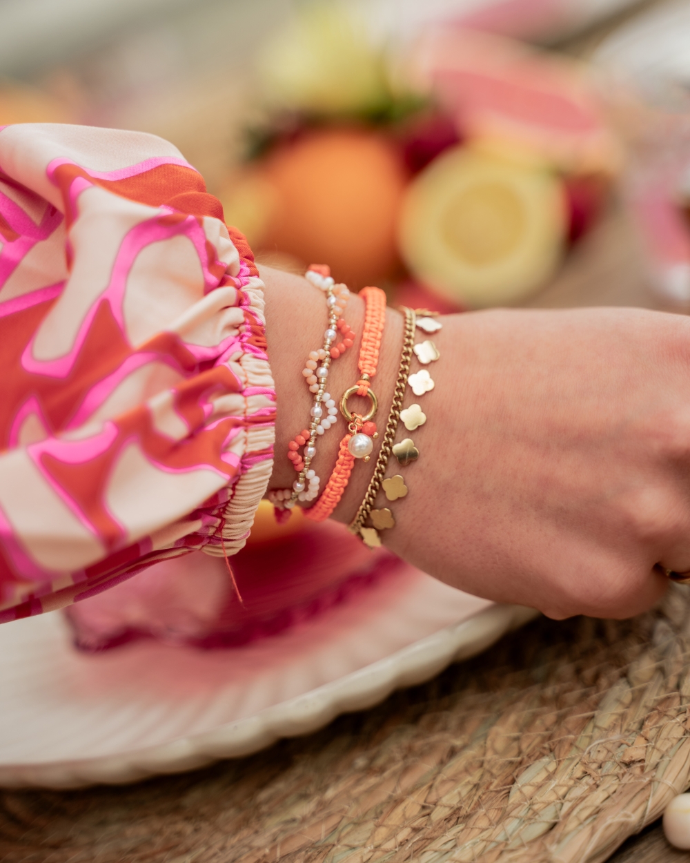 KLAVERTJES ARMBAND GOUD