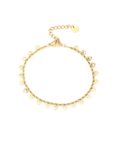 Gossip JE13455 GEDRAAIDE ARMBAND OPEN HARTJES