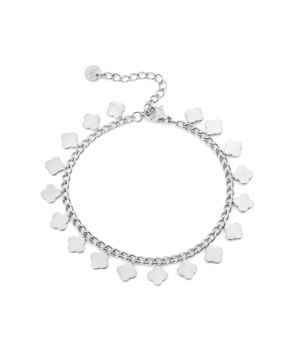 KLAVERTJES ARMBAND ZILVER