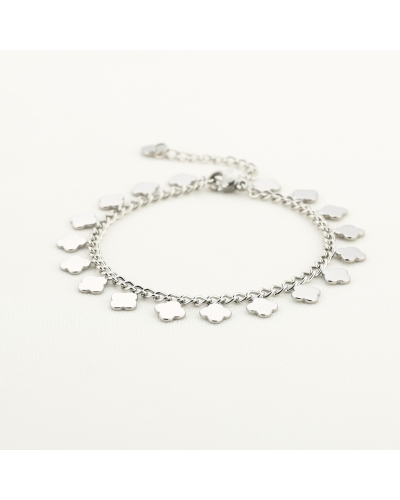 KLAVERTJES ARMBAND ZILVER