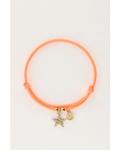 My Jewellery ORANJE TOUW ARMBAND MET STER