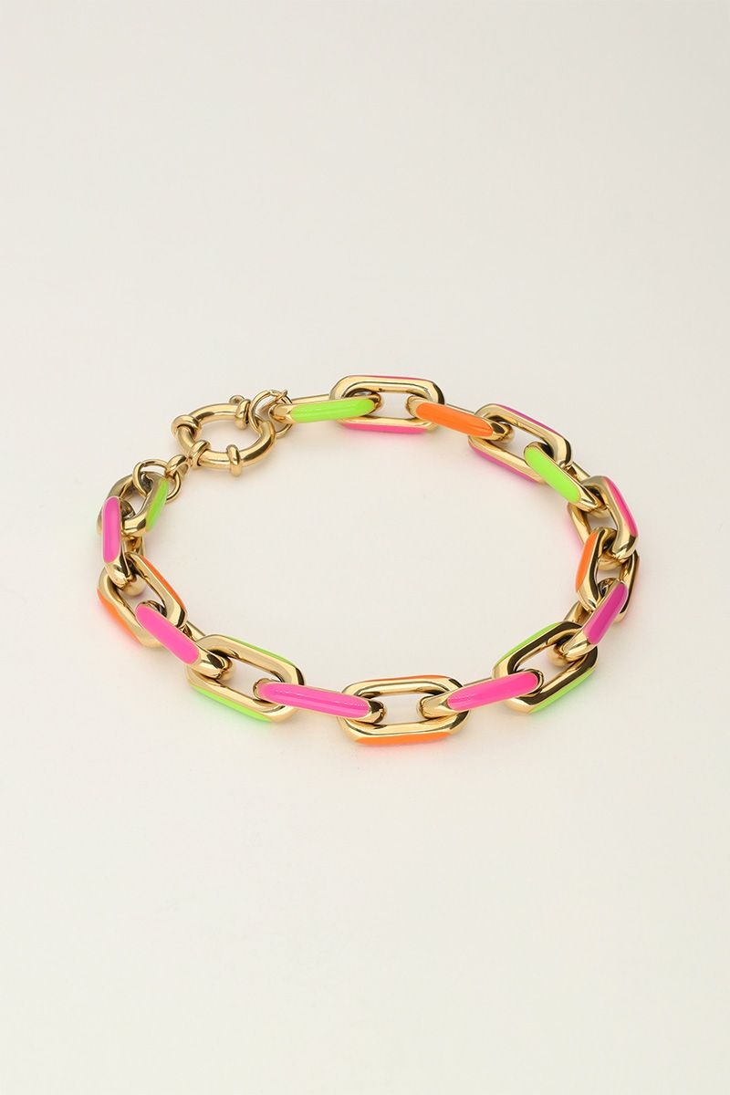 SCHAKELARMBAND MULTIKLEUR