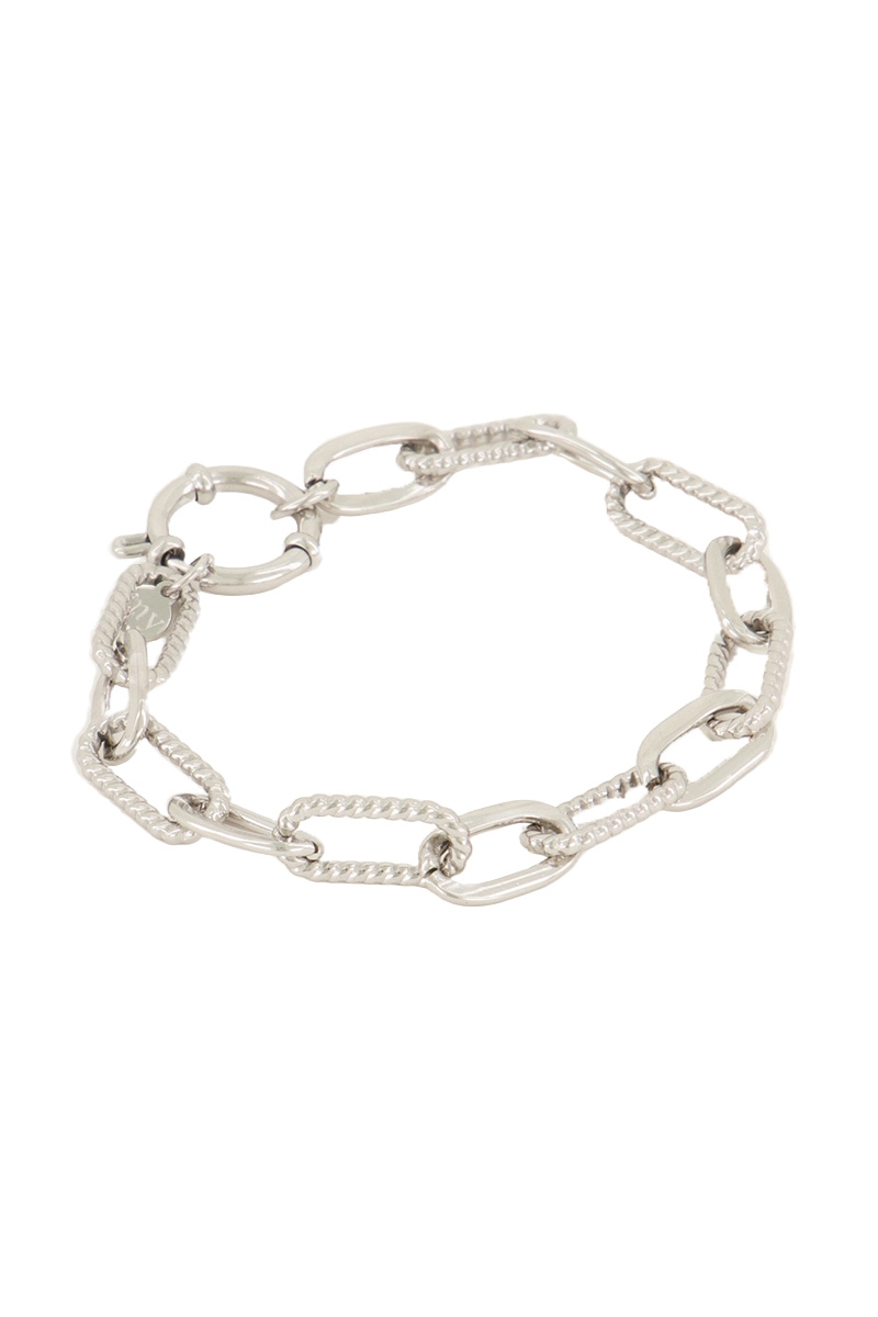 SCHAKELARMBAND ZILVER