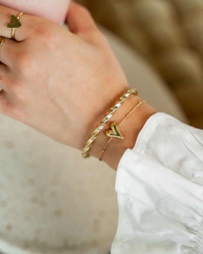 Gossip BANGLE MET GEDRAAID PATROON GOUD