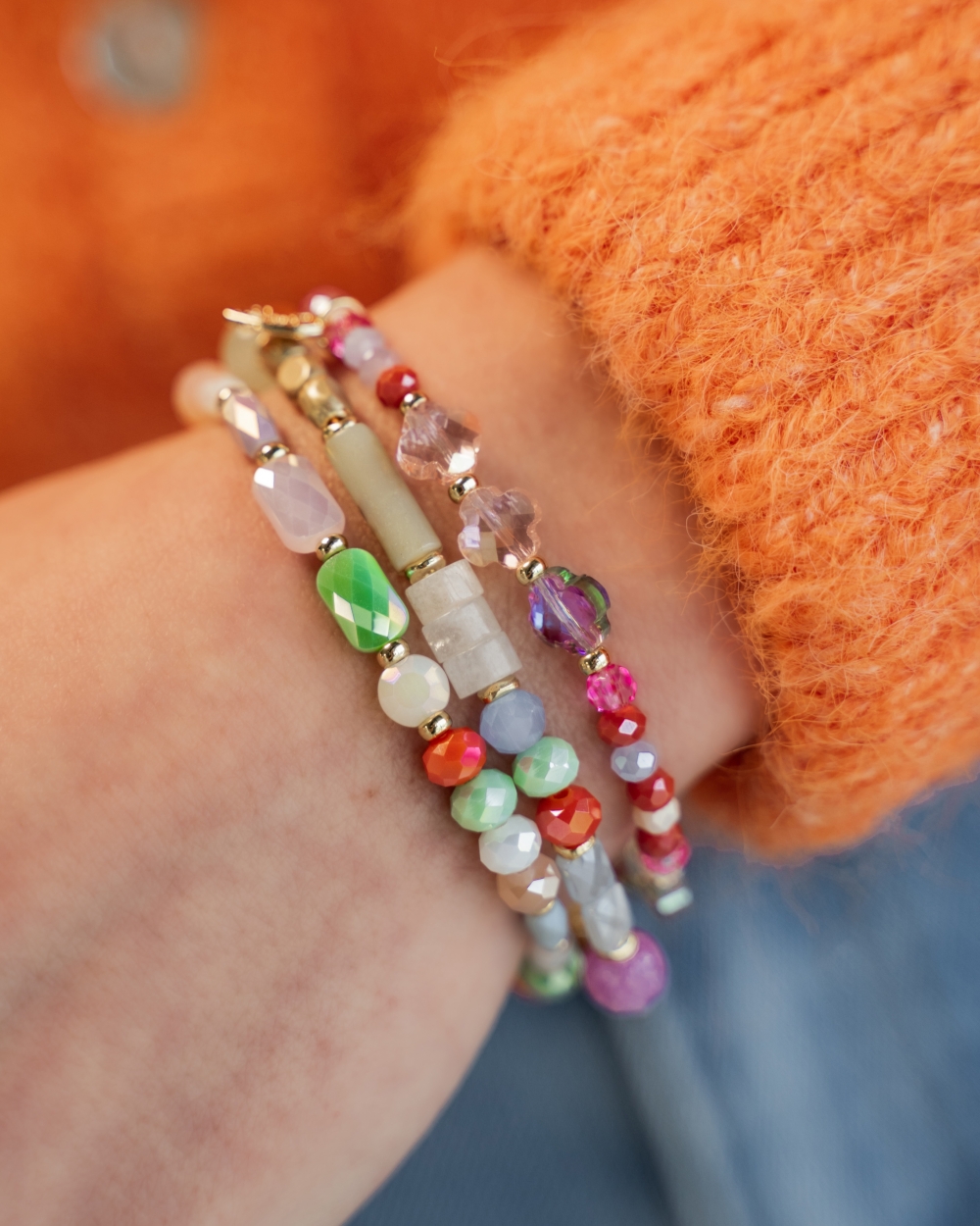 ARMBANDEN SET BEADS MULTI