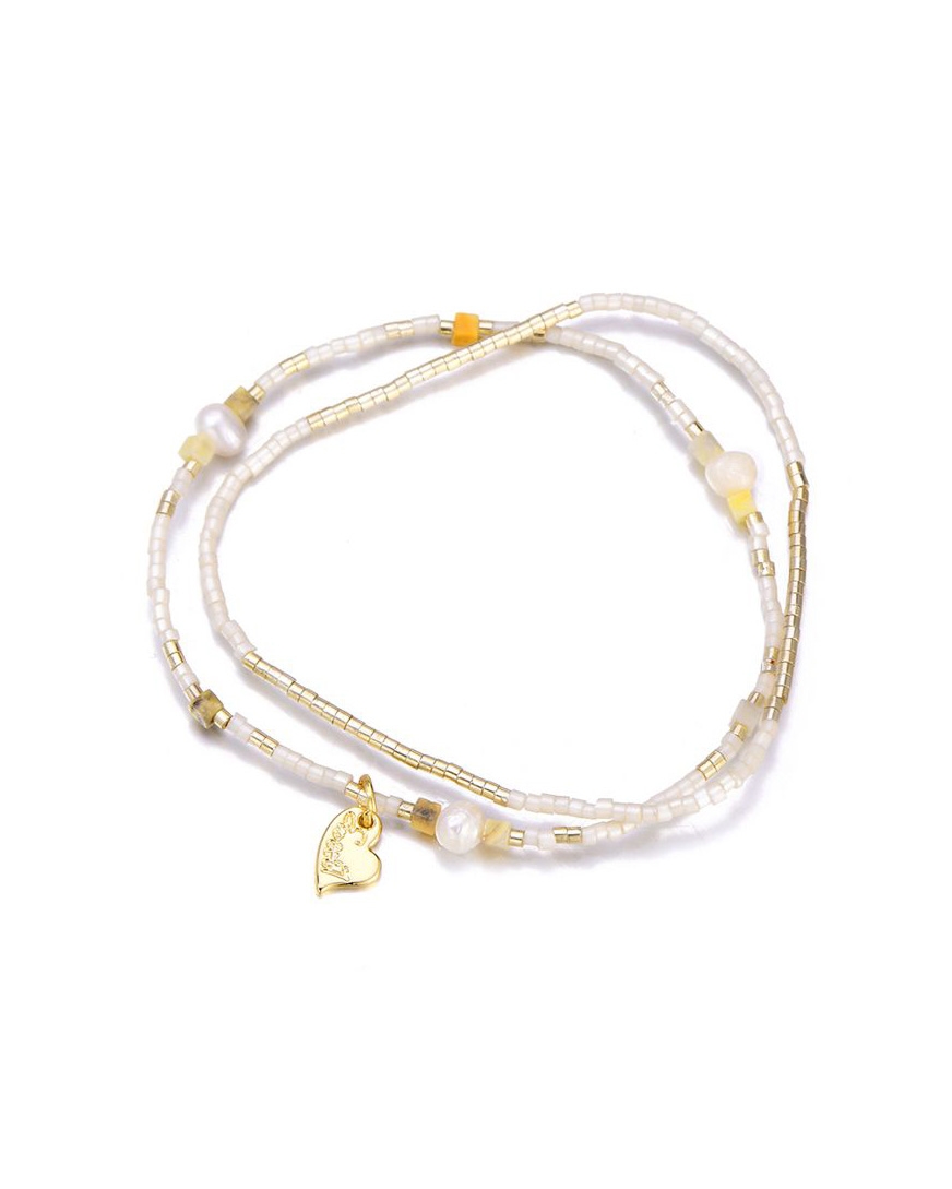 ARMBANDEN SET ECRU/GOUD