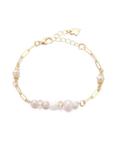 Gossip ARMBAND KRAALTJES ECRU GOUD