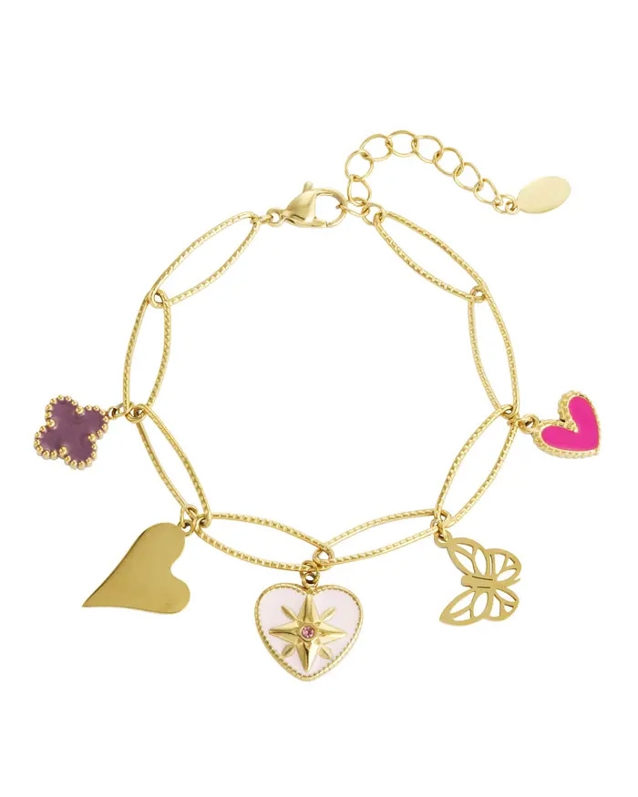 BEDELARMBAND LOVELY BUTTERFLY GOUD