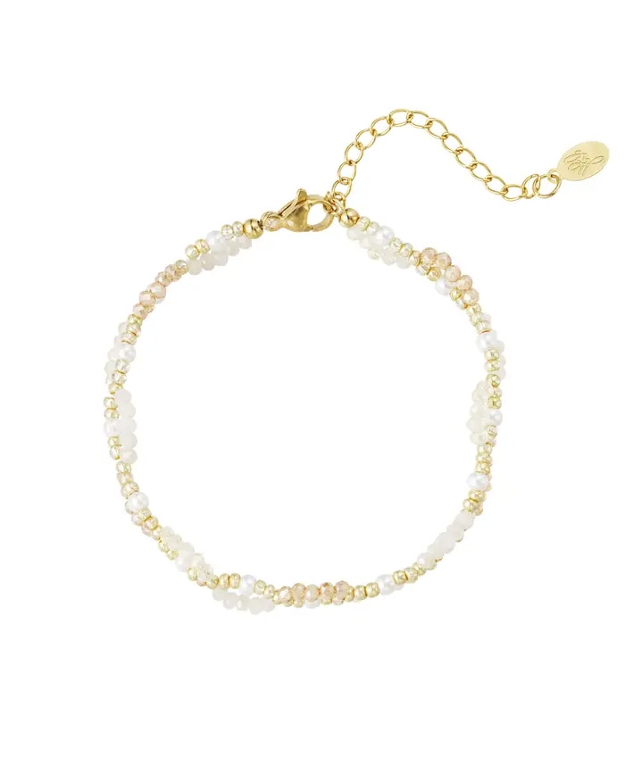 ARMBAND LENTENSE WIT GOUD