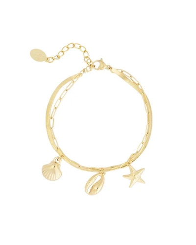 Gossip ARMBAND MET ZEEBEDELS GOUD