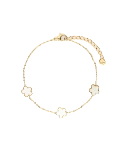 My Jewellery Bracelet 3 flowers pearl MJ10058