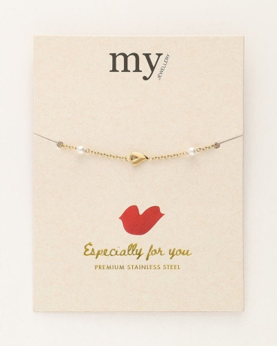 My Jewellery Bracelet hearts & pearls MJ10144