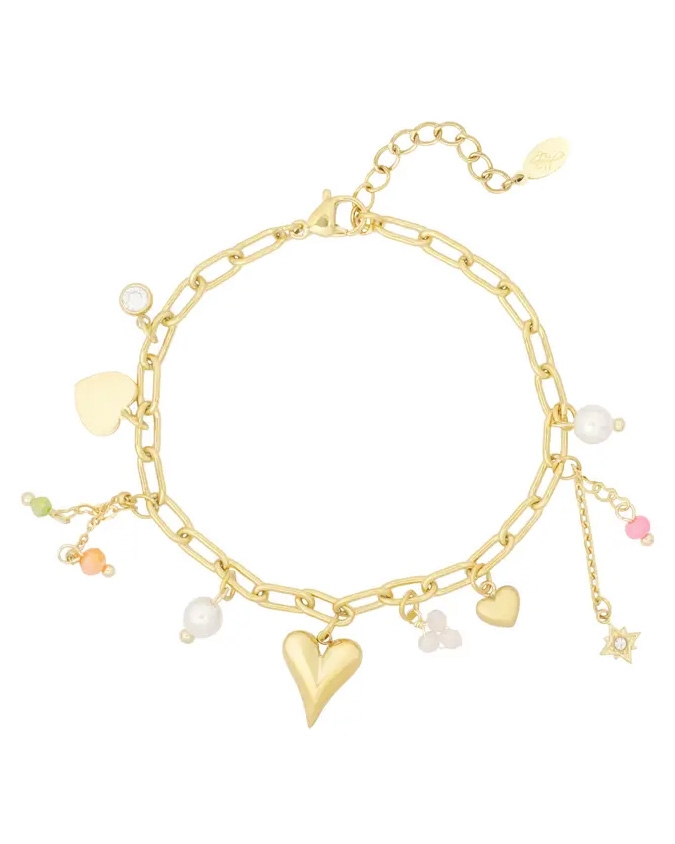 BEDELARMBAND AMORE COLOR GOUD