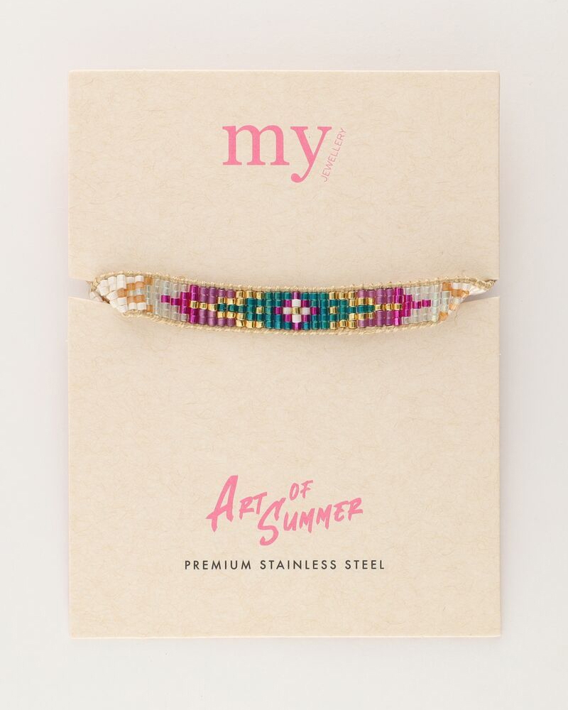 ART GROENE ARMBAND MIYUKI GOUD