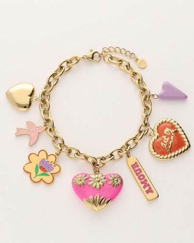 My Jewellery ART ARMBAND MET VERSCHILLENDE BEDELS GOUD
