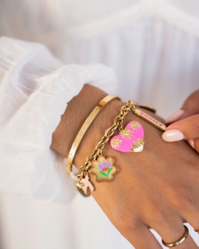 My Jewellery ART ARMBAND MET VERSCHILLENDE BEDELS GOUD