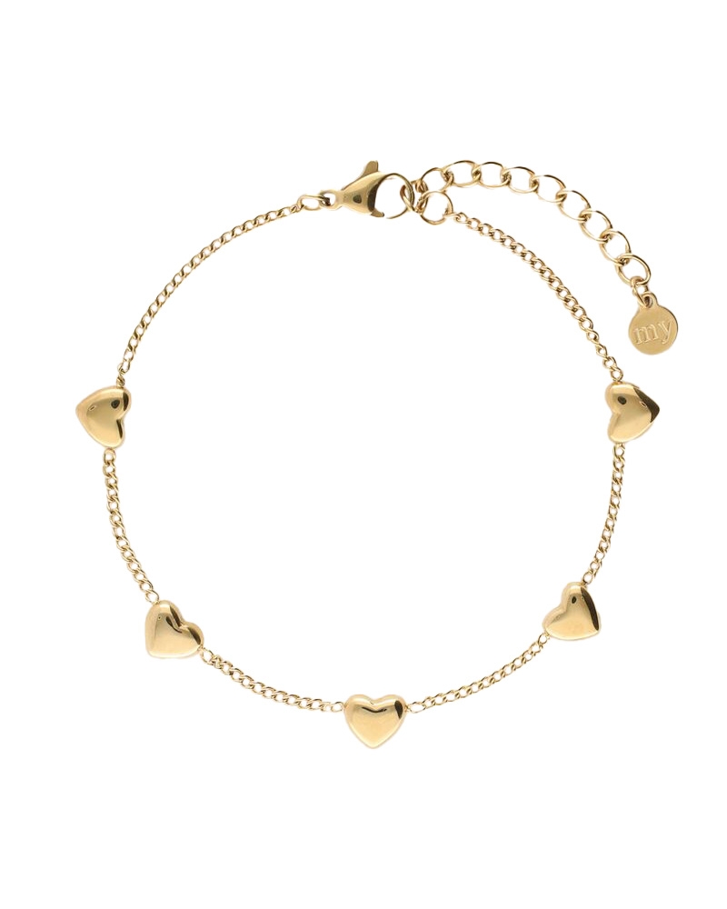 ARMBAND MET VIJF HARTJES