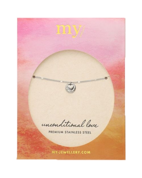 ARMBAND UNCONDITIONAL LOVE ZILVER