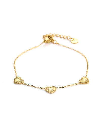 Gossip ARMBAND DRIE HARTJES STRUCTUUR