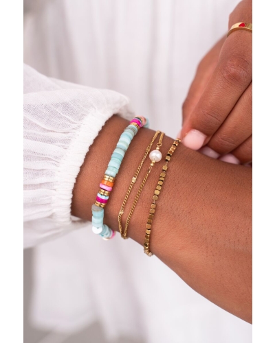 My Jewellery Bracelet square beads MJ11099