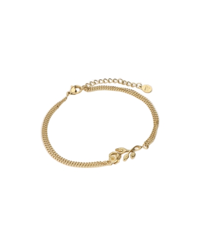 My Jewellery ARMBAND MET PLATTE ROOS GOUD