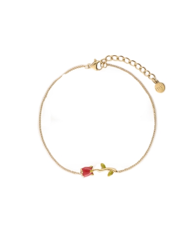 My Jewellery VINTAGE ARMBANDJE MET GEKLEURDE ROOS GOUD