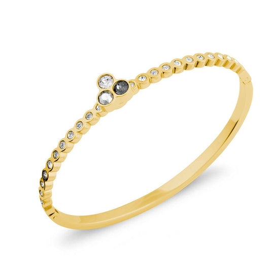 TWISTED WAVE CZ ARMBAND GOUD