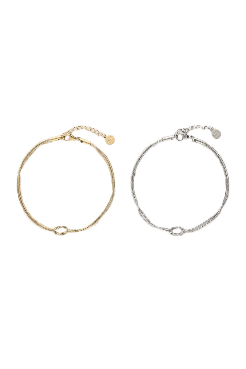 ARMBAND FOREVER CONNECTED ZILVER&GOUD