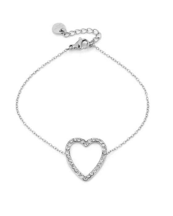 ARMBAND GROOT HART ZILVER 