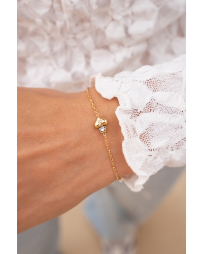 My Jewellery Bracelet heart flower strass MJ12063