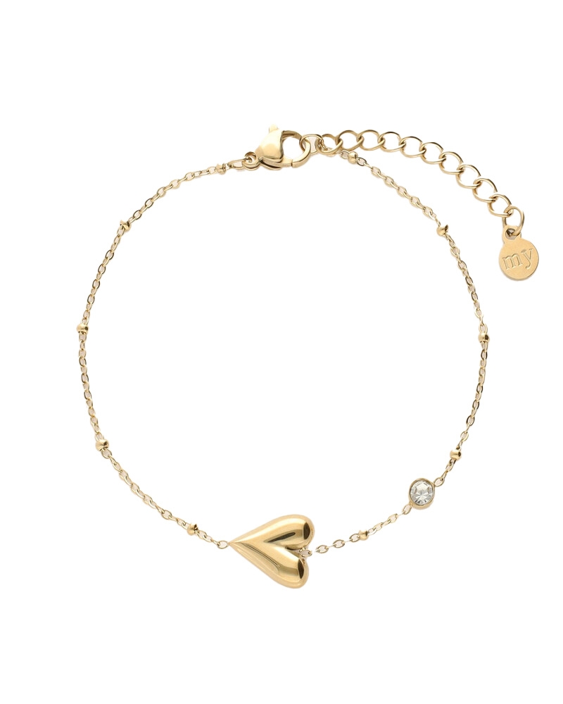 ARMBAND MET HART EN STRASS